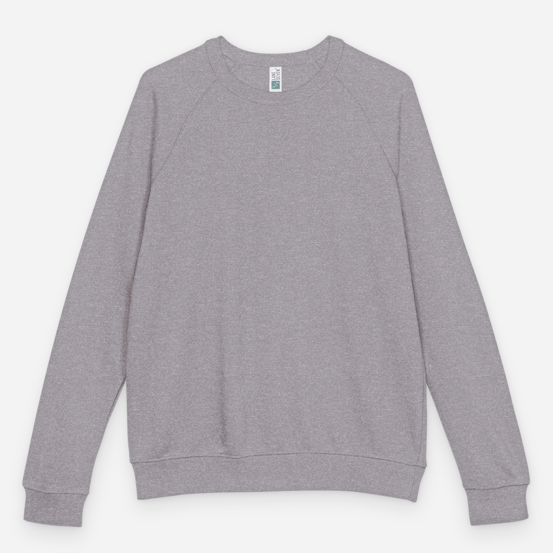 Unisex French Terry Raglan Crewneck | Lane Seven LS13004