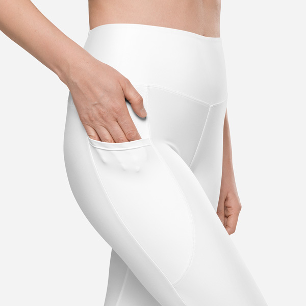 All-Over Print Recycled Leggings with Pockets